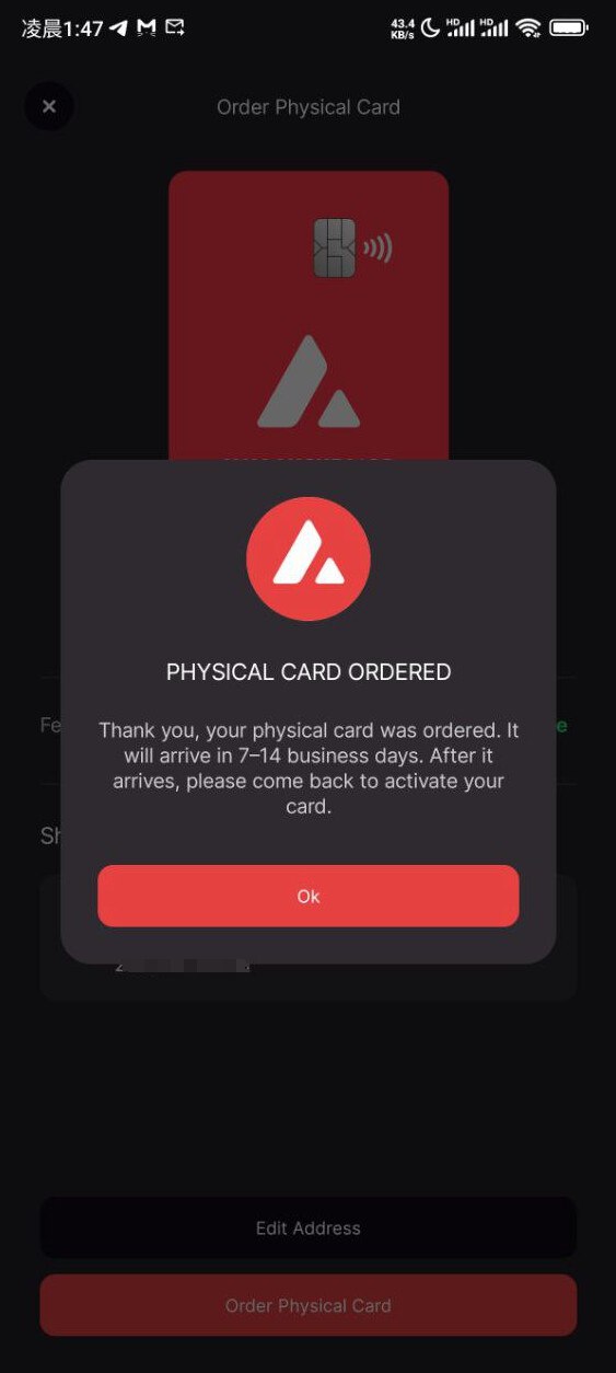 avalanchecard U卡，可免费拿一张虚拟卡和实体卡-综合交流论坛-域名交流-NameSeek论坛